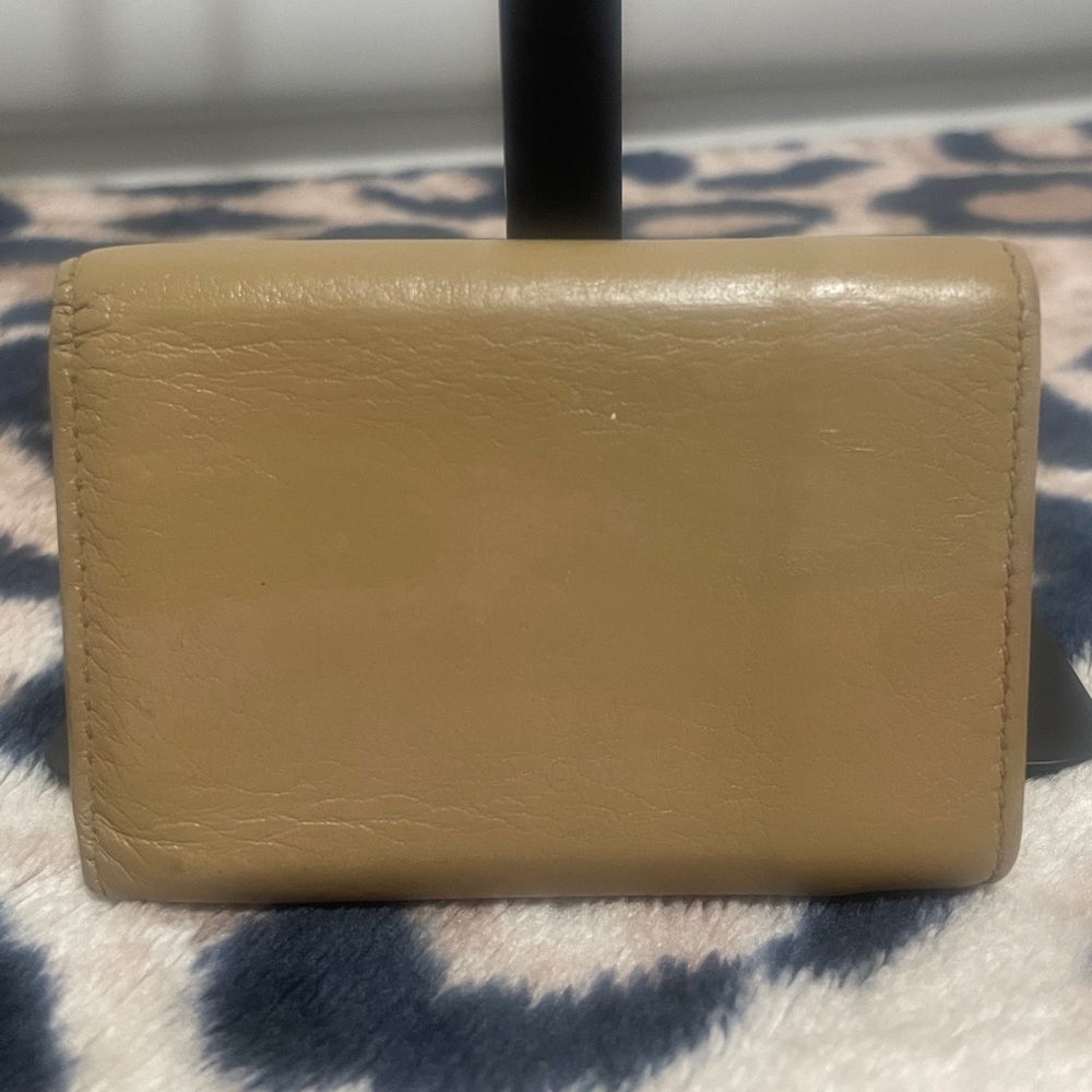 Balenciaga Beige Leather Mini Compact Wallet - Picture 3 of 14